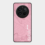 Customized luxury Peach leaves Glass Case Cover For Realme 12 Pro 5G