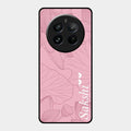 Customized luxury Peach leaves Glass Case Cover For Realme 12 Pro Plus 5G