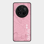 Customized luxury Peach leaves Glass Case Cover For Realme 12 Pro Plus 5G