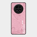Customized luxury Peach leaves Glass Case Cover For Realme 13 5G