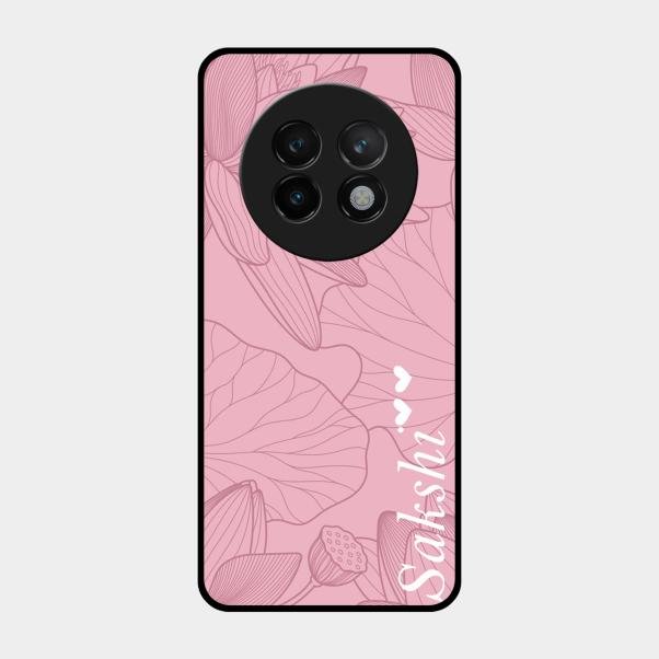 Customized luxury Peach leaves Glass Case Cover For Realme 13 Plus 5G
