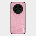 Customized luxury Peach leaves Glass Case Cover For Realme 13 Pro 5G