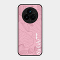 Customized luxury Peach leaves Glass Case Cover For Realme 14 Pro 5G
