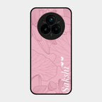 Customized luxury Peach leaves Glass Case Cover For Realme 14 Pro 5G