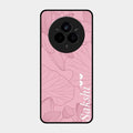 Customized luxury Peach leaves Glass Case Cover For Realme 14 Pro Plus 5G