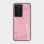 Customized luxury Peach leaves Glass Case Cover For Realme 14X 5G
