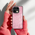 Customized luxury Peach leaves Glass Case Cover For Realme 16 Pro Plus 5G