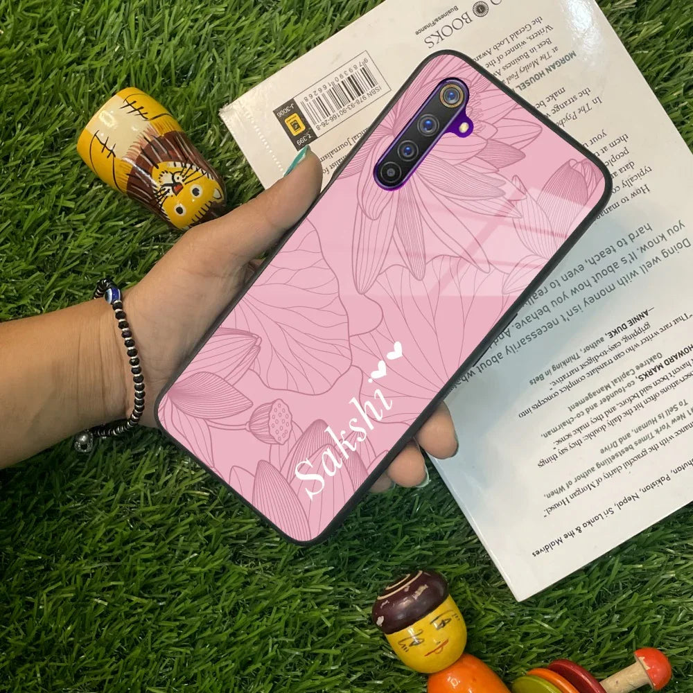 Customized luxury Peach leaves Glass Case Cover For Realme/Narzo - ShopOnCliQ