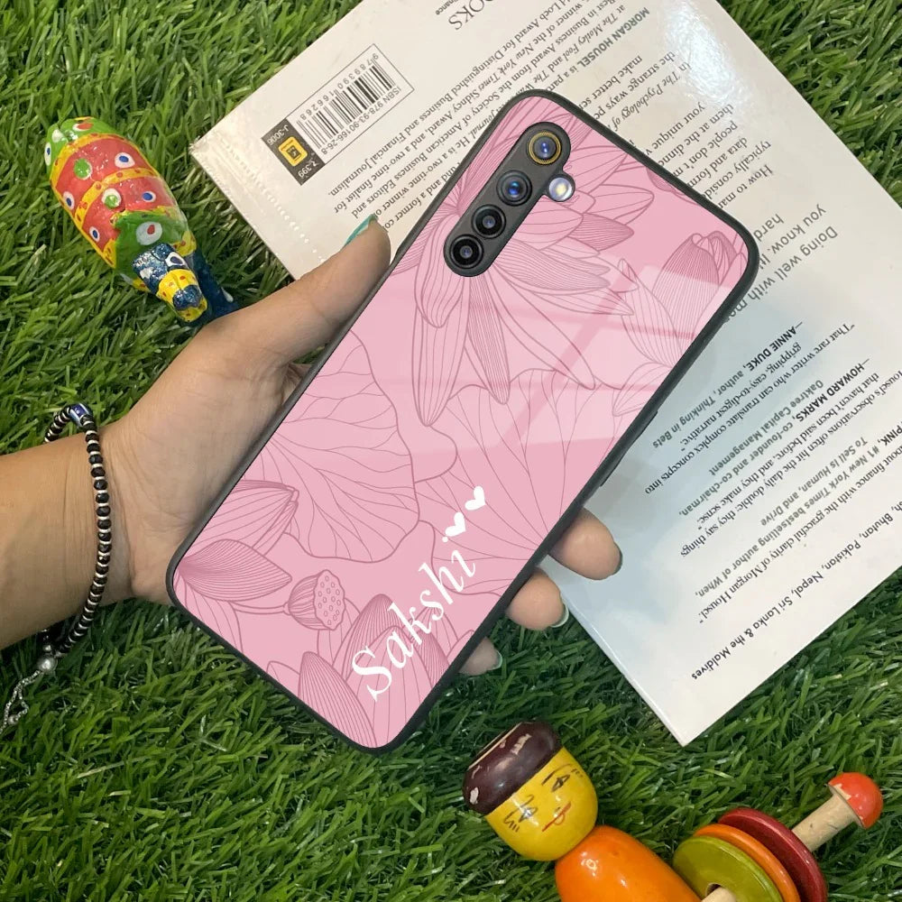 Customized luxury Peach leaves Glass Case Cover For Realme/Narzo - ShopOnCliQ