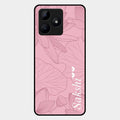 Customized luxury Peach leaves Glass Case Cover For Realme C53
