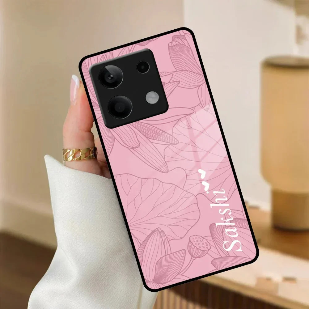 Customized luxury Peach leaves Glass Case Cover For Poco - ShopOnCliQ