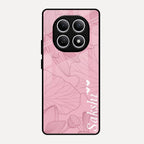 Customized luxury Peach leaves Glass Case Cover For Redmi Note 15 5G