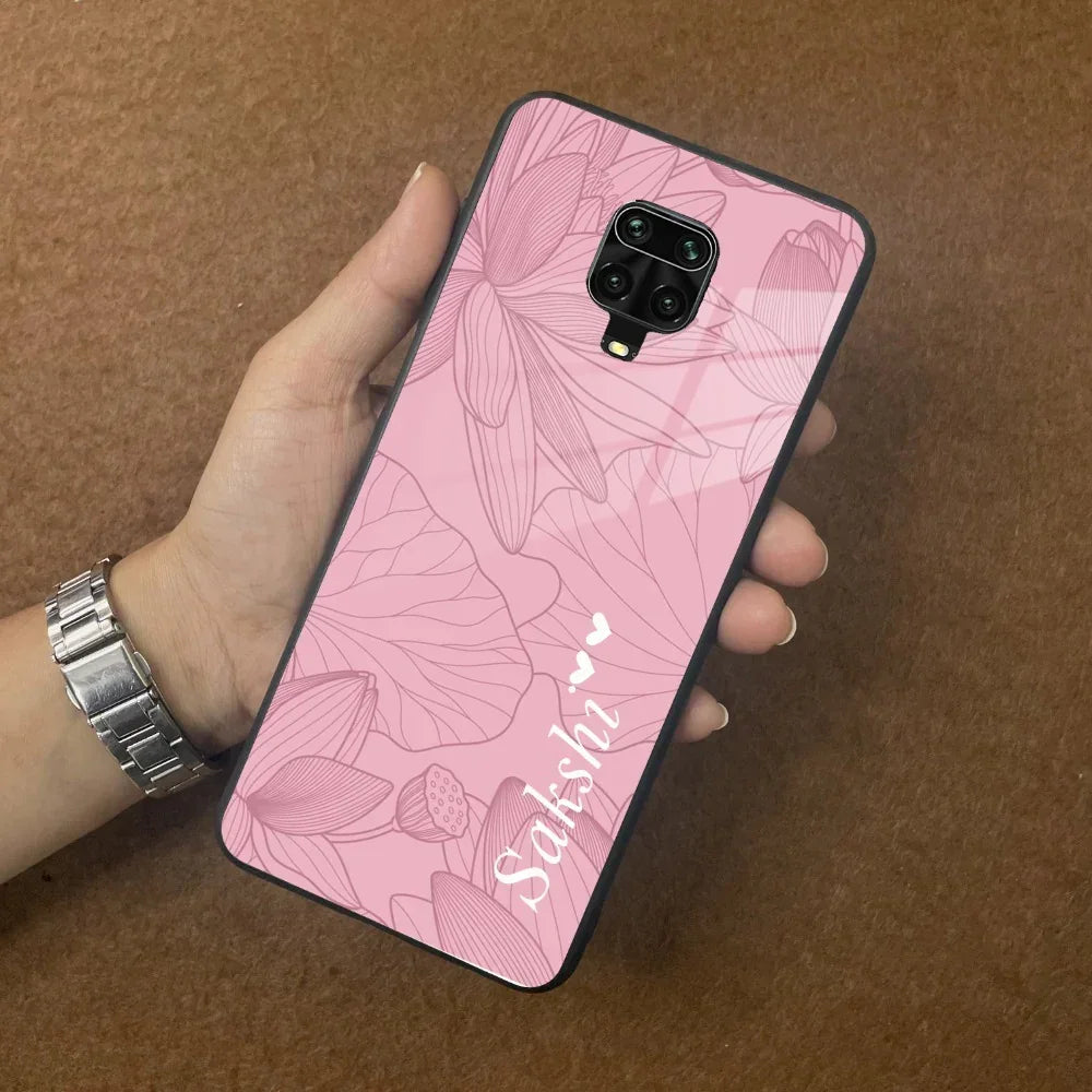 Customized luxury Peach leaves Glass Case Cover For Poco - ShopOnCliQ