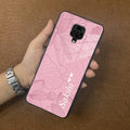 Customized luxury Peach leaves Glass Case Cover For Poco - ShopOnCliQ