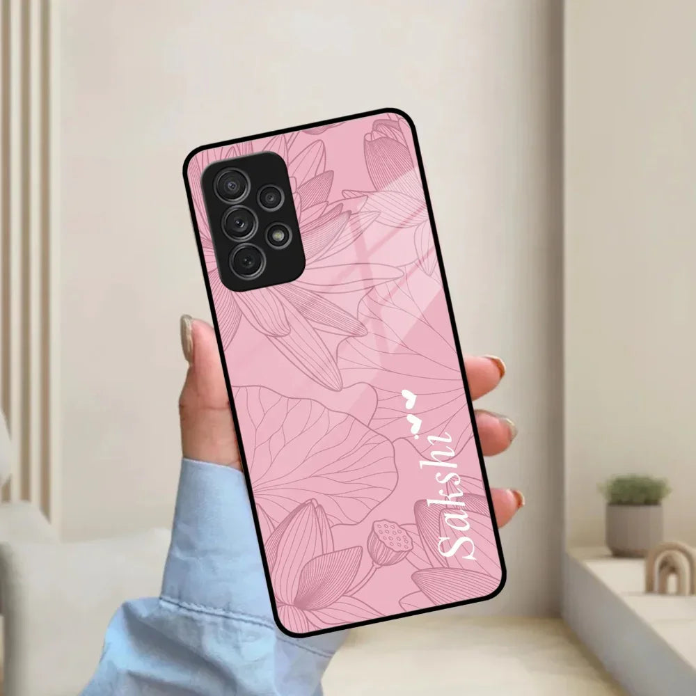 Customized luxury Peach leaves Glass Case Cover For Samsung - ShopOnCliQ