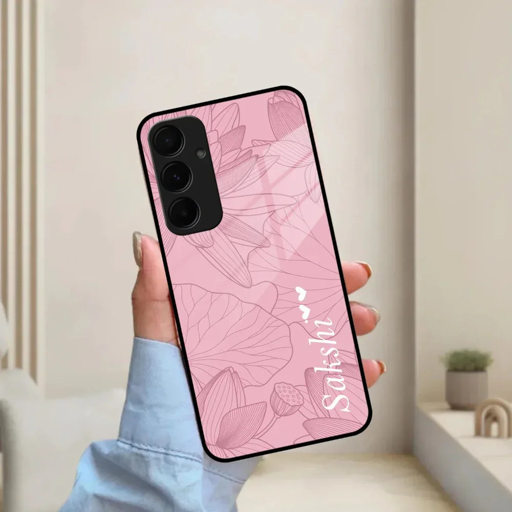 Customized luxury Peach leaves Glass Case Cover For Samsung - ShopOnCliQ