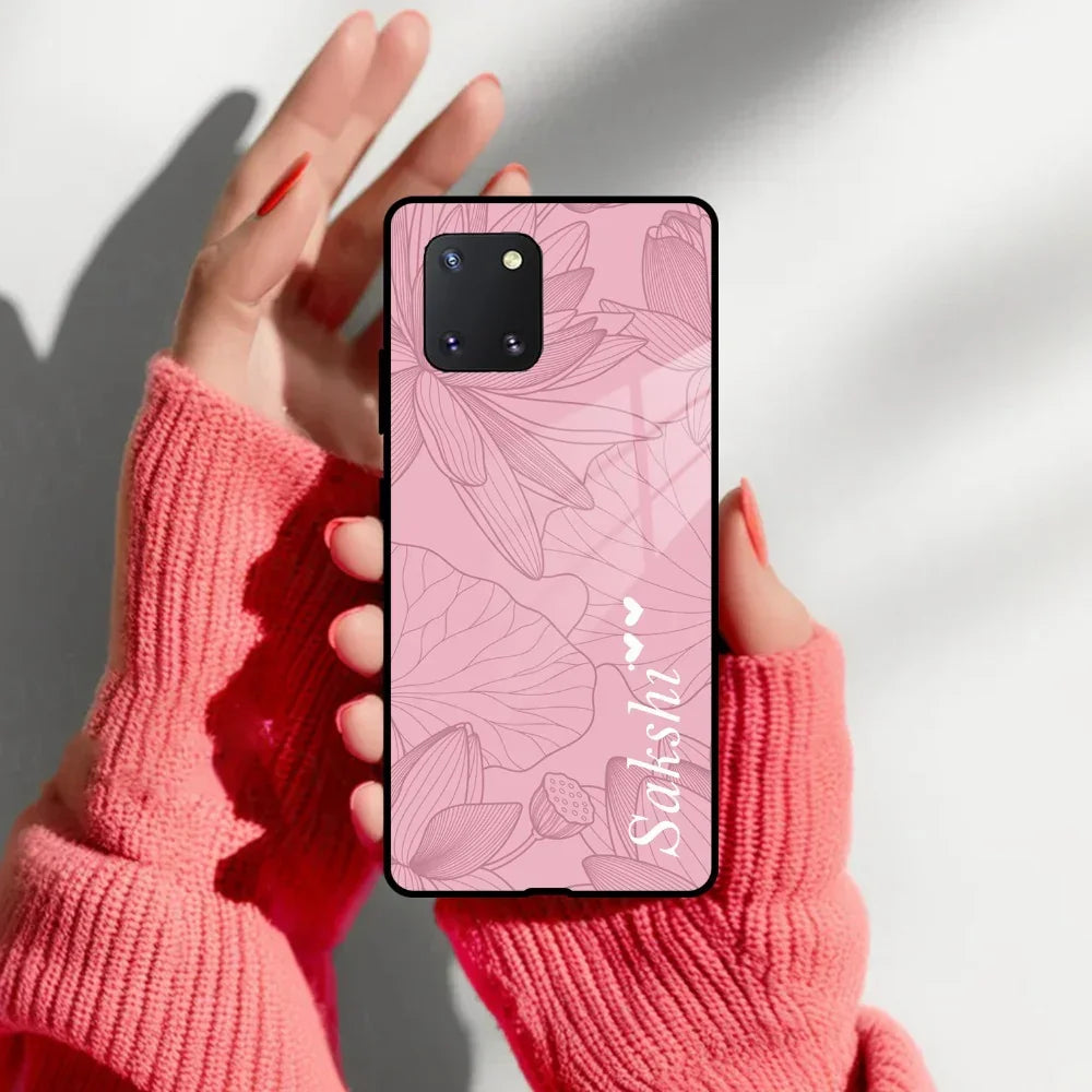Customized luxury Peach leaves Glass Case Cover For Samsung - ShopOnCliQ