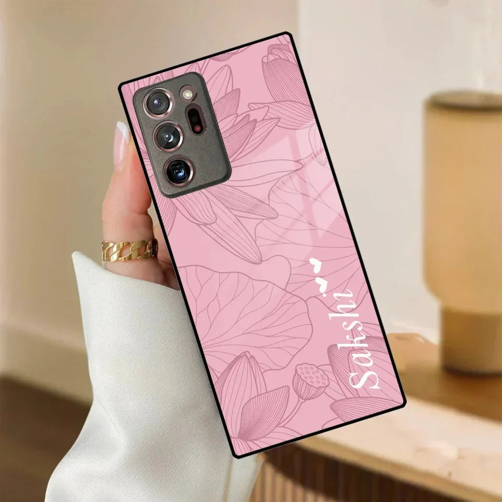 Customized luxury Peach leaves Glass Case Cover For Samsung - ShopOnCliQ