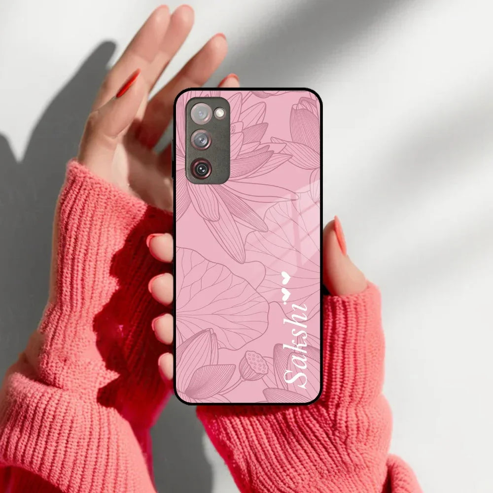 Customized luxury Peach leaves Glass Case Cover For Samsung - ShopOnCliQ