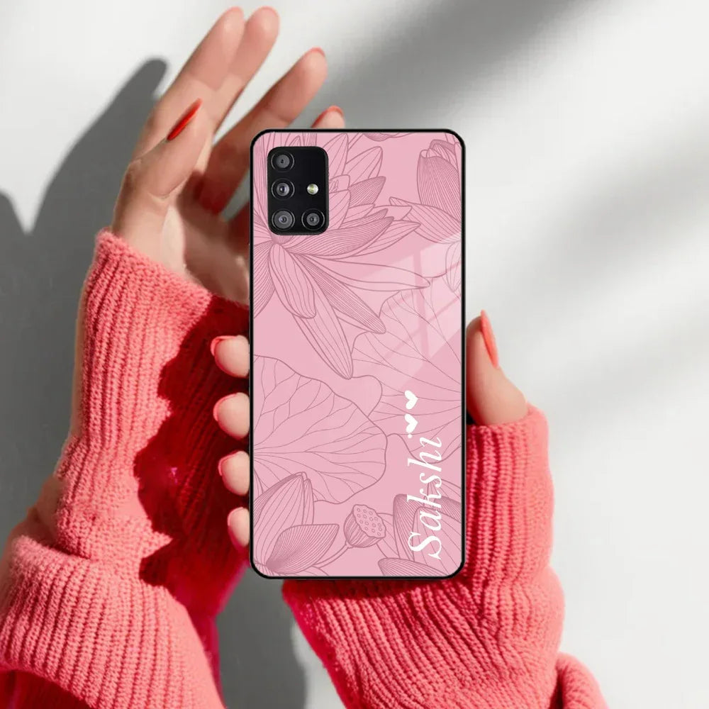 Customized luxury Peach leaves Glass Case Cover For Samsung - ShopOnCliQ