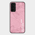 Customized luxury Peach leaves Glass Case Cover For Samsung Galaxy A15 5G
