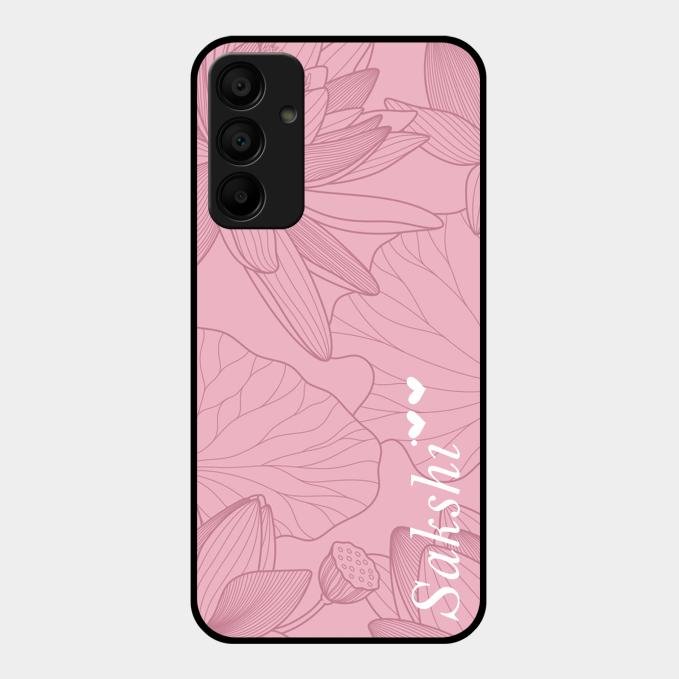 Customized luxury Peach leaves Glass Case Cover For Samsung Galaxy A15 5G
