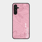 Customized luxury Peach leaves Glass Case Cover For Samsung Galaxy A16 5G