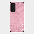 Customized luxury Peach leaves Glass Case Cover For Samsung Galaxy A25 5G