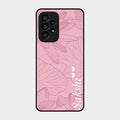Customized luxury Peach leaves Glass Case Cover For Samsung Galaxy A53 5G