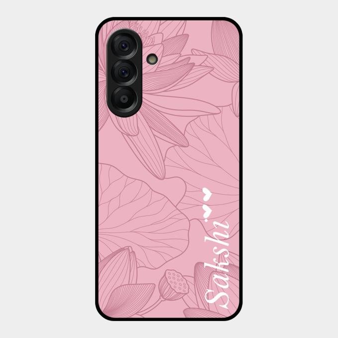 Customized luxury Peach leaves Glass Case Cover For Samsung Galaxy A56 5G
