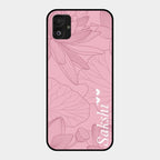 Customized luxury Peach leaves Glass Case Cover For Samsung Galaxy F14 5G