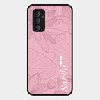 Customized luxury Peach leaves Glass Case Cover For Samsung Galaxy F23 5G