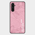 Customized luxury Peach leaves Glass Case Cover For Samsung Galaxy F54 5G