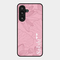 Customized luxury Peach leaves Glass Case Cover For Samsung Galaxy F56 5G