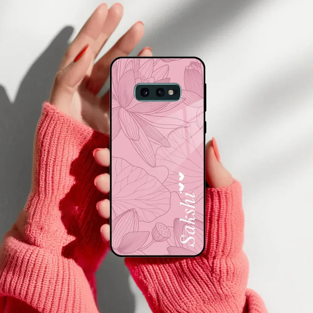 Customized luxury Peach leaves Glass Case Cover For Samsung - ShopOnCliQ