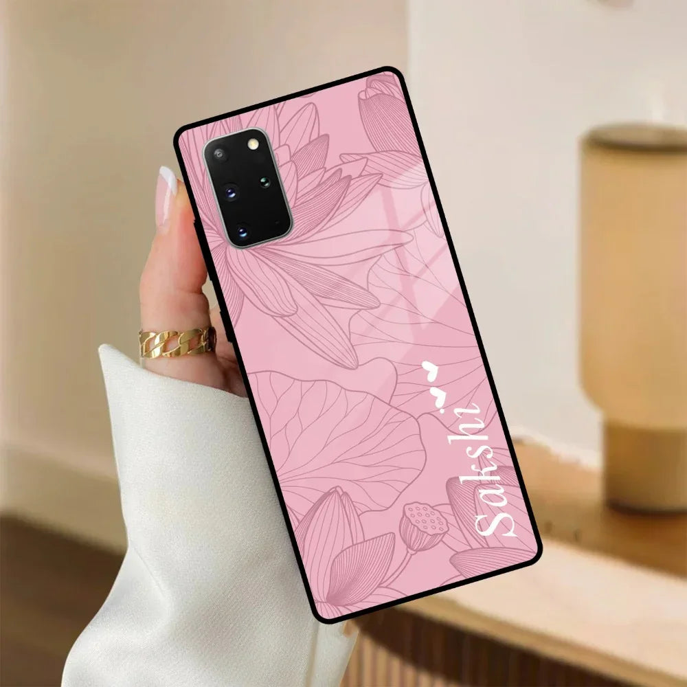 Customized luxury Peach leaves Glass Case Cover For Samsung - ShopOnCliQ