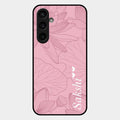 Customized luxury Peach leaves Glass Case Cover For Samsung Galaxy S23 Fe 5G