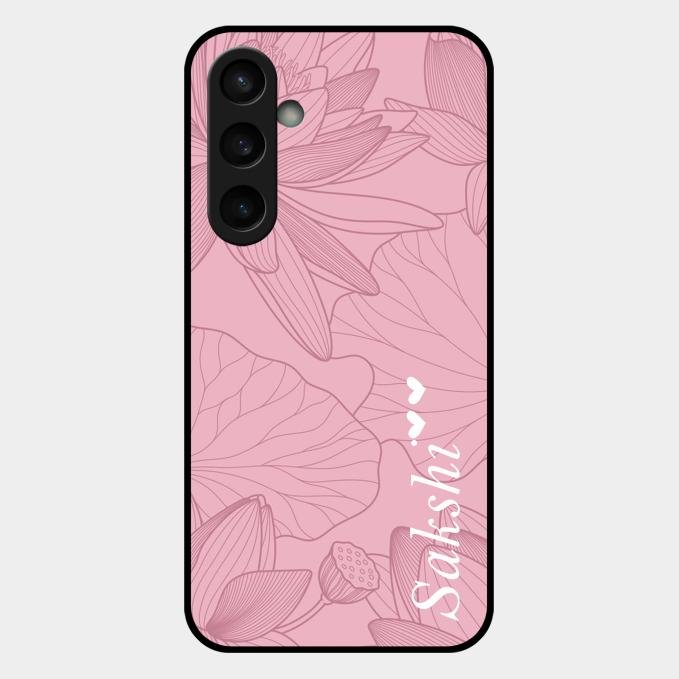 Customized luxury Peach leaves Glass Case Cover For Samsung Galaxy S23 Fe 5G