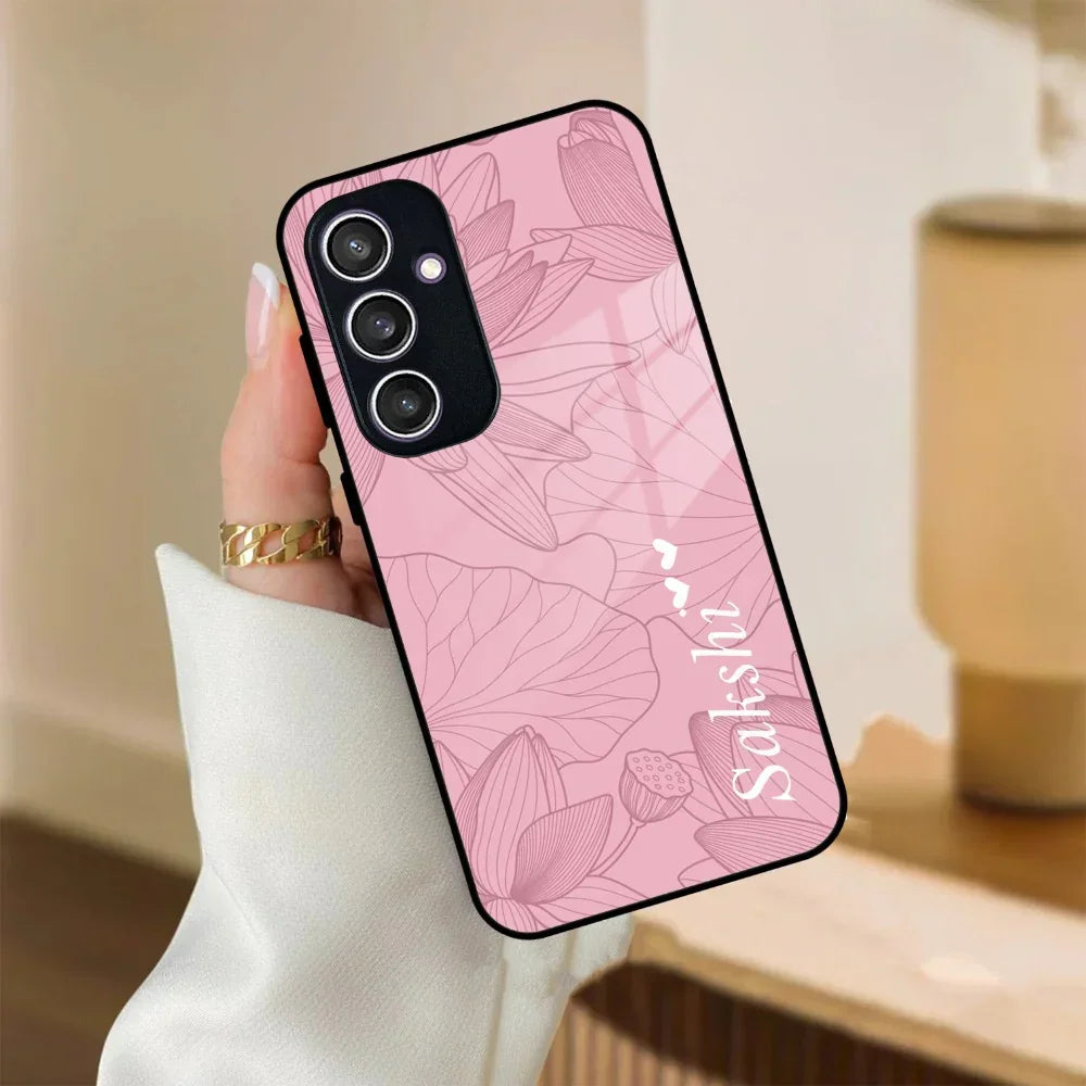 Customized luxury Peach leaves Glass Case Cover For Samsung - ShopOnCliQ