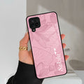 Customized luxury Peach leaves Glass Case Cover For Samsung Galaxy M42 5G