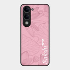 Customized luxury Peach leaves Glass Case Cover For Vivo T4 Lite 5G