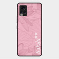 Customized luxury Peach leaves Glass Case Cover For Vivo V20 Pro 5G