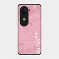 Customized luxury Peach leaves Glass Case Cover For Vivo V40E 5G