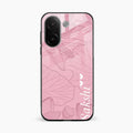 Customized luxury Peach leaves Glass Case Cover For Vivo V60e 5G