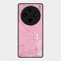 Customized luxury Peach leaves Glass Case Cover For Vivo X100 Pro 5G