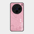 Customized luxury Peach leaves Glass Case Cover For Vivo X200 5G