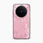 Customized luxury Peach leaves Glass Case Cover For Vivo X300 5G