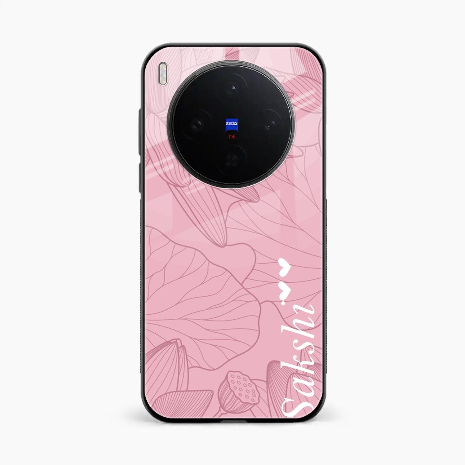 Customized luxury Peach leaves Glass Case Cover For Vivo X300 5G