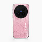 Customized luxury Peach leaves Glass Case Cover For Vivo X300 Pro 5G