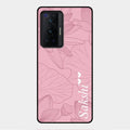 Customized luxury Peach leaves Glass Case Cover For Vivo X70 Pro 5G